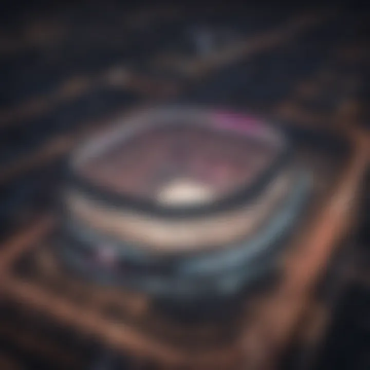 Aerial View of T-Mobile Arena