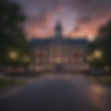 Allegany County Courthouse at Dusk