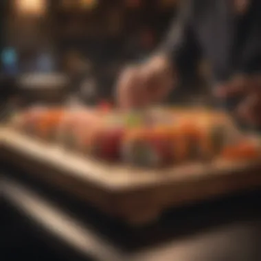 Artisanal sushi platter at Cosmopolitan Vegas restaurant