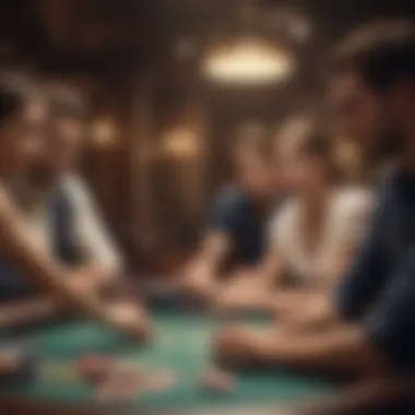 A group of novice players enjoying a friendly game of blackjack.