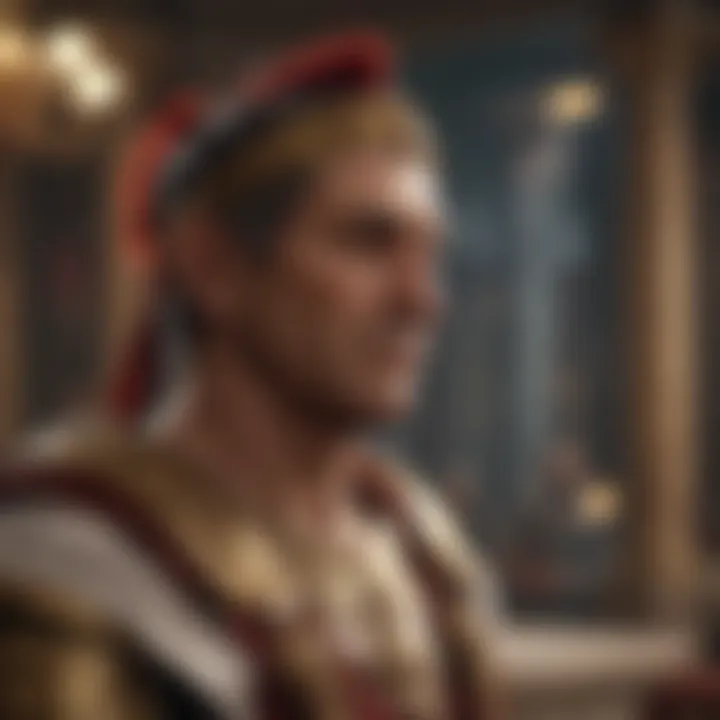 Symbolic representation of Caesar in digital gaming