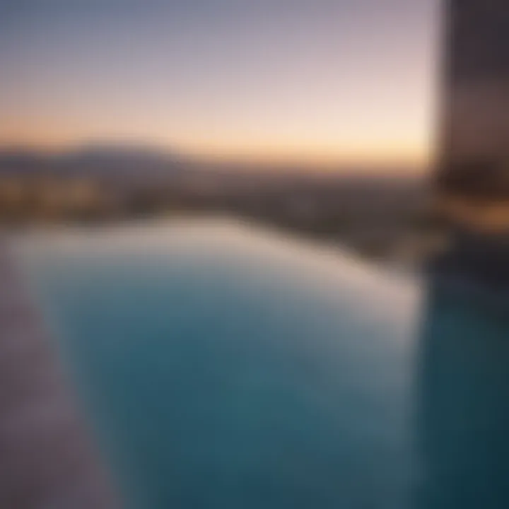 Infinity Pool Overlooking Vegas Skyline