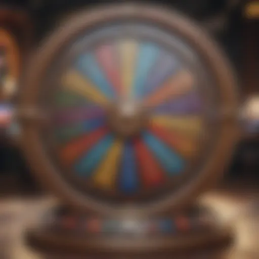 Illustration of a mesmerizing spin wheel