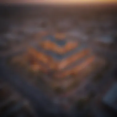 Aerial view of a vibrant casino in Bakersfield