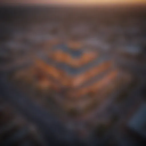 Aerial view of a vibrant casino in Bakersfield