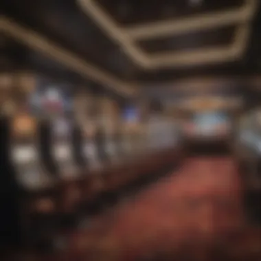 Interior gaming floor showcasing slot machines and table games