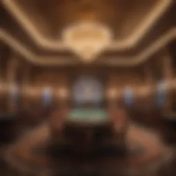 Elegant casino interior with luxurious decor
