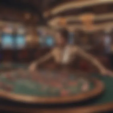 Strategic table layout in a casino