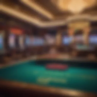 Elegant casino interior showcasing vibrant gaming atmosphere