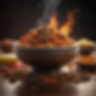 Harmonious Blend of Spices and Flavors Spicy Culinary Fusion