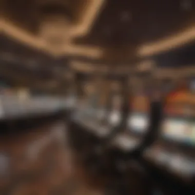 Interior shot of the gaming floor featuring a variety of slot machines