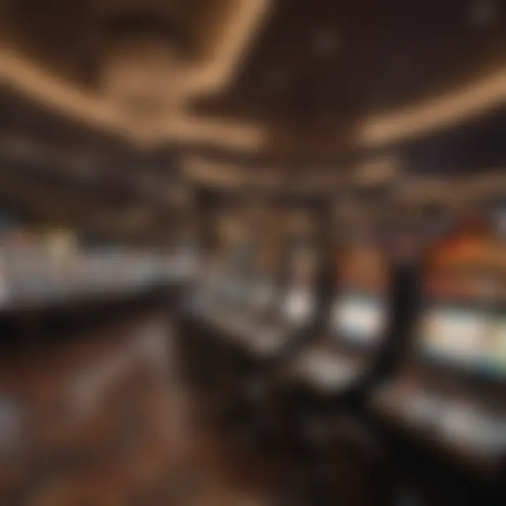 Interior shot of the gaming floor featuring a variety of slot machines