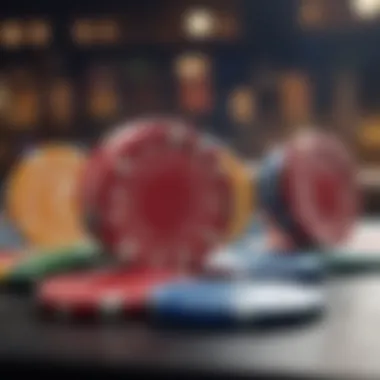 Colorful Casino Game Chips