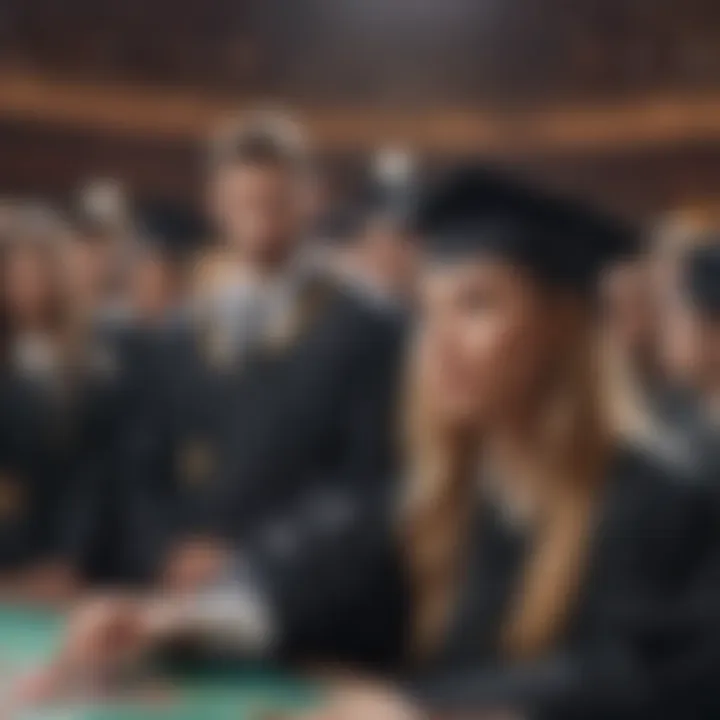 Graduation ceremony for casino dealer students