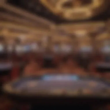 Interior view of an RTG USA casino showcasing vibrant gaming tables and slots