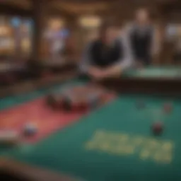 A vibrant craps table in a Florida casino