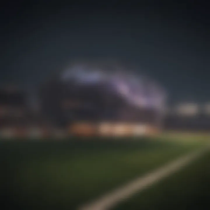 MLS Soccer Stadium at Night