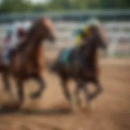 Dynamic Horse Racing Action at Plainridge Park