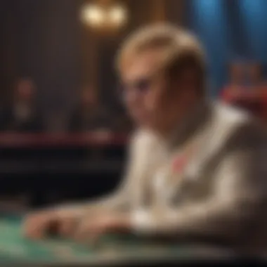 Captivating Performance Aura of Elton John Elton John's stage presence at Caesars Palace