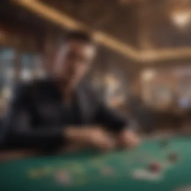 Exciting blackjack gameplay at Commerce Casino