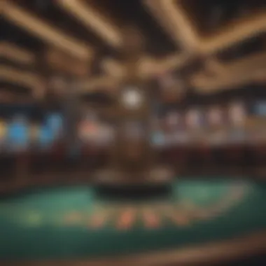 Live entertainment stage at a casino venue