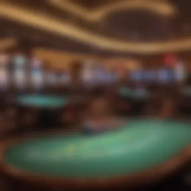 An array of gaming tables showcasing various options available at casinos