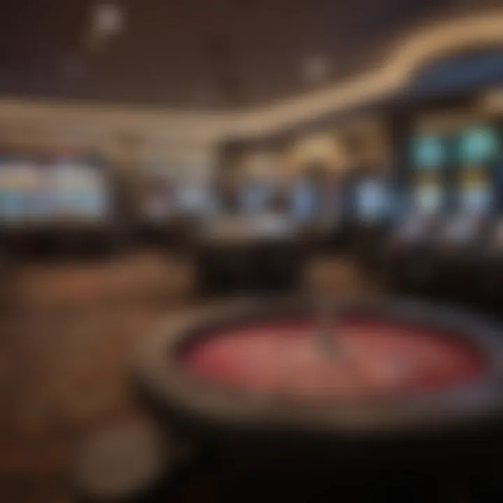 A detailed view of the gaming facilities within the Emerald Queen Casino