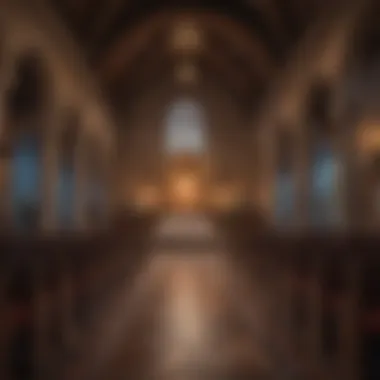 Intimate ceremony setting inside the Chapel