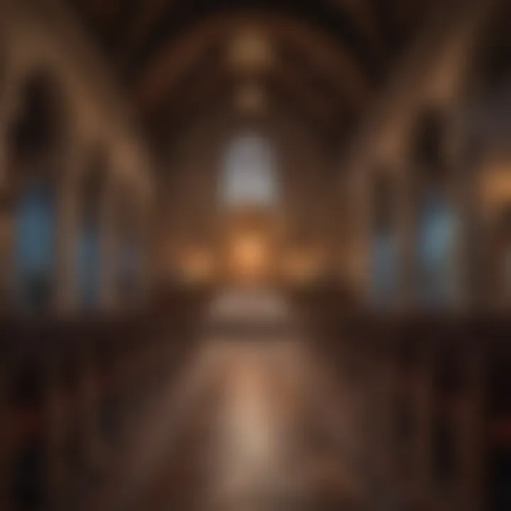 Intimate ceremony setting inside the Chapel