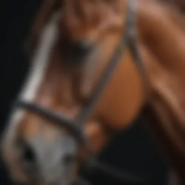 A close-up view of a horse's powerful musculature