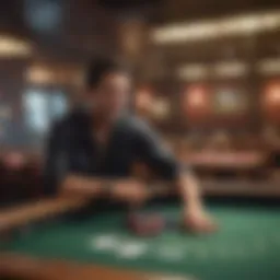 Virtual poker table showcasing Full House gameplay