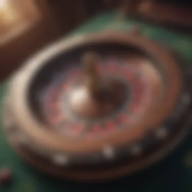 Creative visualization of online betting thrill through a dynamic roulette wheel