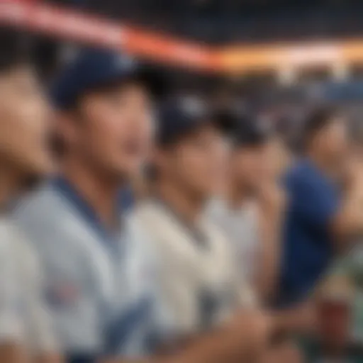 A captivating scene of a KBO game in action, highlighting fan enthusiasm