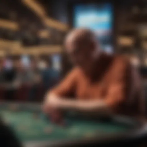 A high-stakes poker game in a Maryland live casino