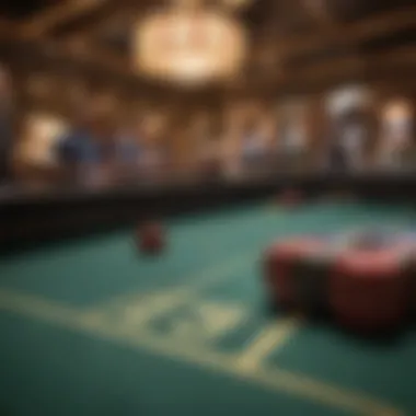 Dynamic gameplay at a live craps table in Arizona casino