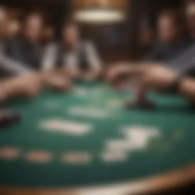 Poker Table with Intense Gameplay