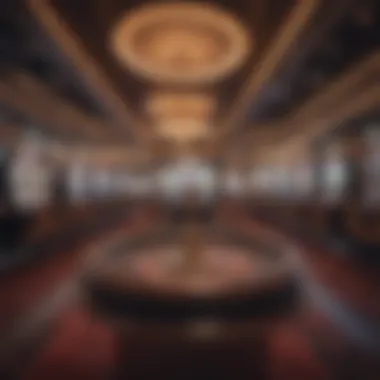 Casino Gaming Floor Ambiance Casino gaming floor with exciting ambiance