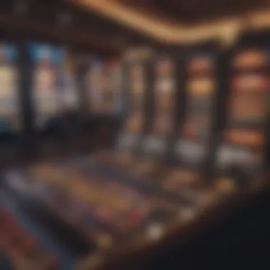 Overview of the casino floor showcasing various slot options