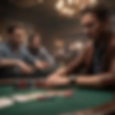 A modern twist on a classic poker game being played