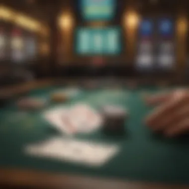 Strategic gameplay at a blackjack table