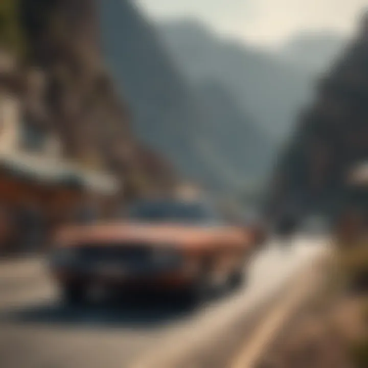 A diverse group of travelers enjoying a stop during their car tour