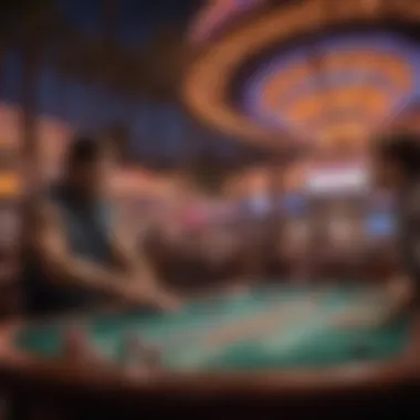 Vibrant nightlife scene at a gay resort in Las Vegas