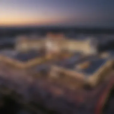 Aerial view of Baton Rouge showcasing the vibrant casino landscape