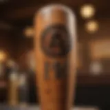 Vintage Baseball Bat with Team Logo