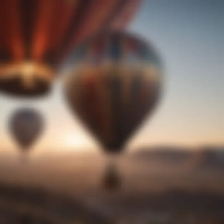 Factors influencing hot air balloon prices illustrated through a creative visual design