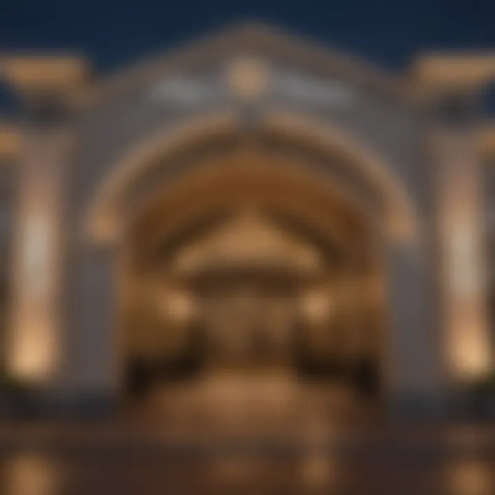 Glamorous Entrance of Horseman's Park Casino at Night