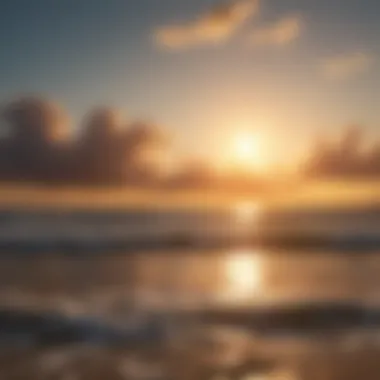 Golden Sunset Over Ocean