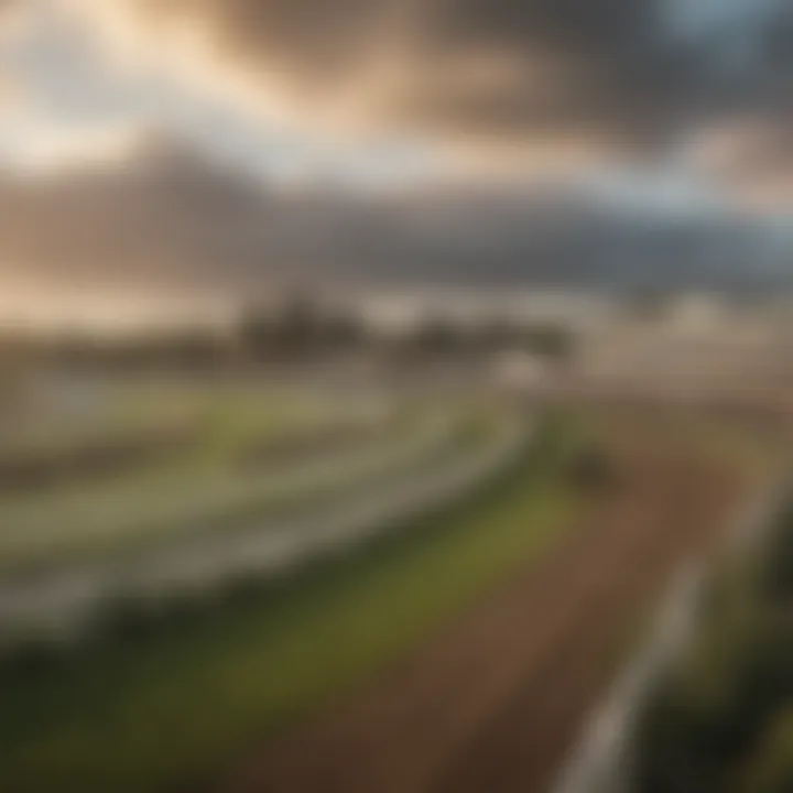 Historic Newmarket racetrack panorama