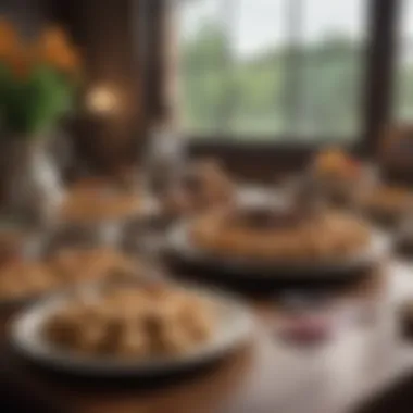 A beautifully arranged table showcasing Derby-themed snacks