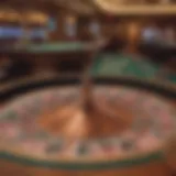 Luxurious roulette table in a Las Vegas casino